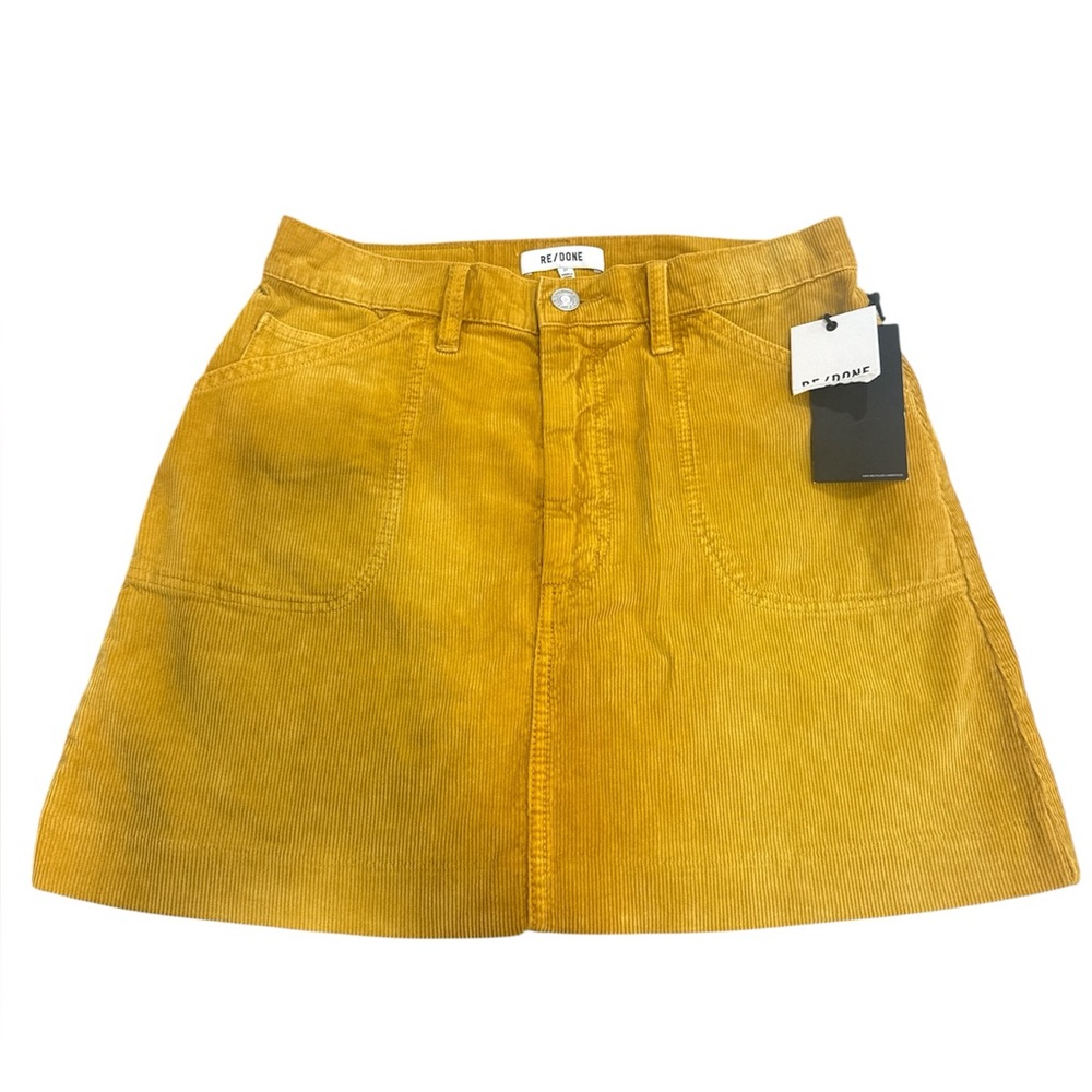 RE/DONE 70s Cotton-Corduroy Mini Skirt Size 27